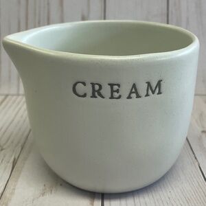 Hearth Hand Magnolia Stoneware Cream Coffee Milk Pitcher Farmhouse Kitchen NEW